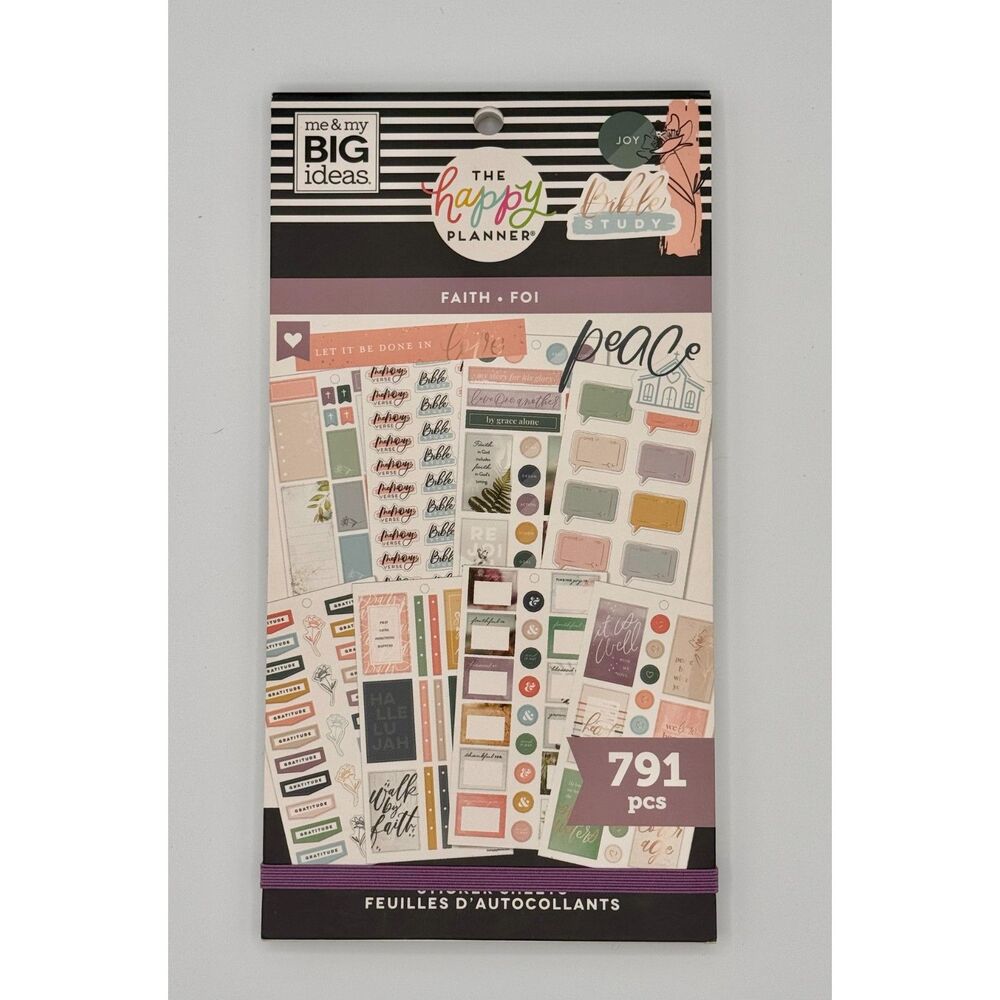 The Happy Planner Sticker Book, Walk by Faith, 791 pcs, NEW